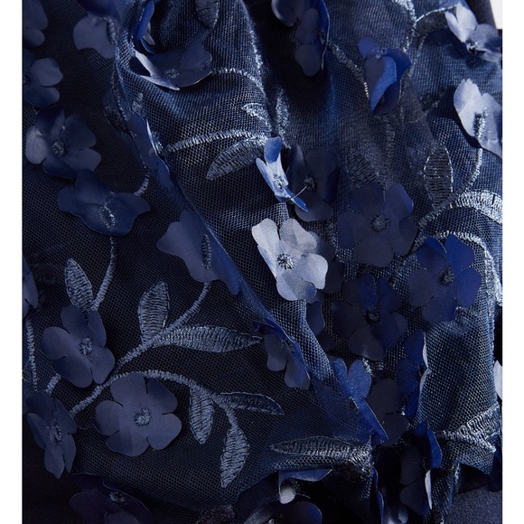 Beautiful Xscape floral sleeve gown. Never worn with tags, size 14W - Picture 4 of 7